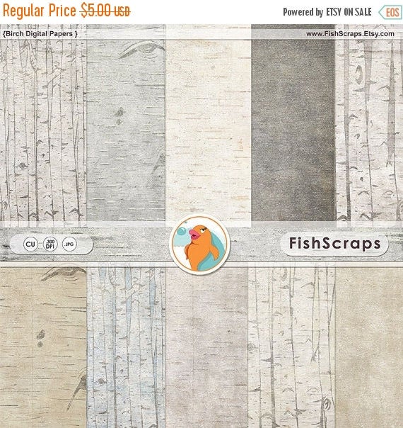 75% Sale Birch Wood Digital Paper, Rustic Wood Grain Pattern, Wooden Background, Birch Tree Bark, Rustic Country Woodland, Outdoor Wedding Il_570xn
