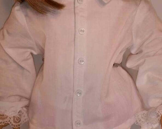 Long sleeve shirt fits 18 inch dolls