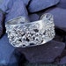 sterling silver bubbles cuff bracelet