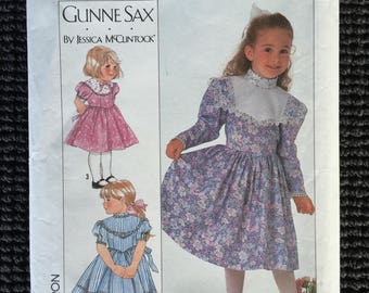 Simplicity 9438 Girls Dress in 2 Lengths Sewing Pattern Size 3-6 Gunne Sax Jessica McClintock UNCUT