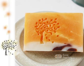 FREE SHIPPING! SoapRepublic Swaying Tree Acrylic Soap Stamp / Cookie Stamp / Clay Stamp