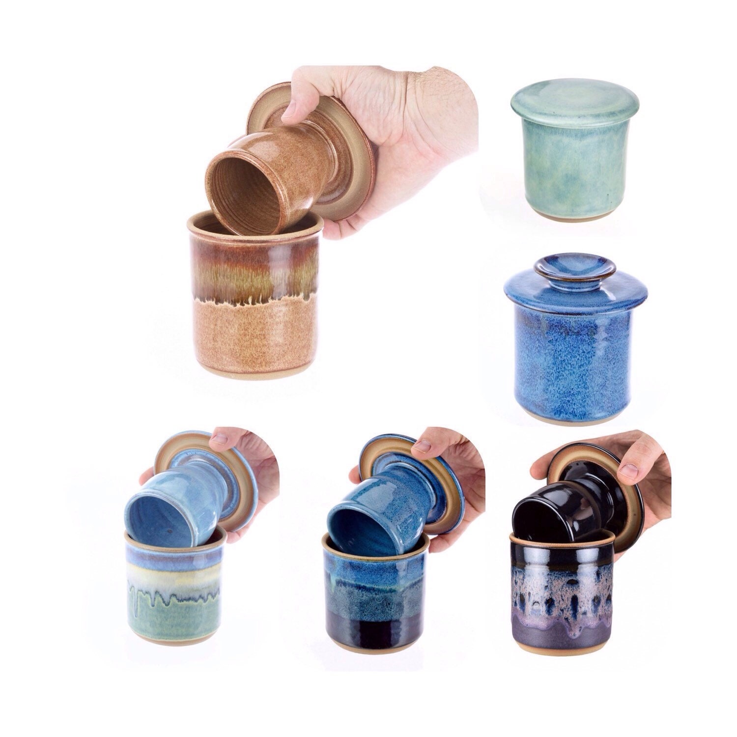 French butter crock in your choice of size & glaze. Hand