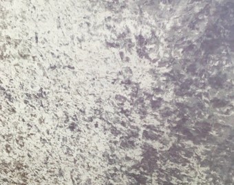 4-Way Stretch Crushed Velvet Fabric - White