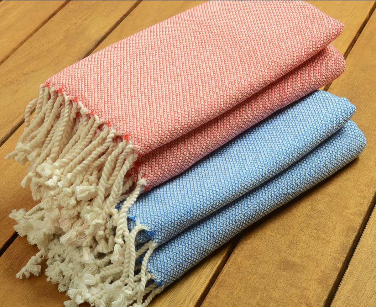 Set of 2 Personalized Handwoven Plain Turkish Towels