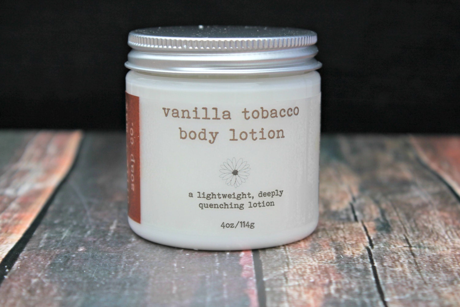 Vanilla Tobacco Vegan Body Lotion Natural Lotion Organic