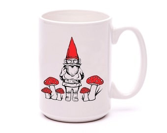 Coffee Mug - Garden Gnome - Gnome Mug - Gnome Sweet Gnome - Mug - Coffee Cup - Gift for Him - Ceramic Mug - Cup