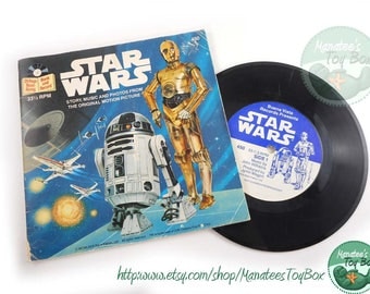 Vintage Star Wars Book and Record 1970s