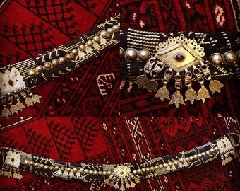 SALE - 20% OFF! Faux Assiut Tribal / Fusion Belly Dance Belt
