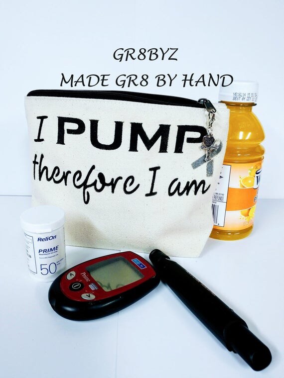 Diabetic supply bag insulin pump bag cosmetic bag type 1