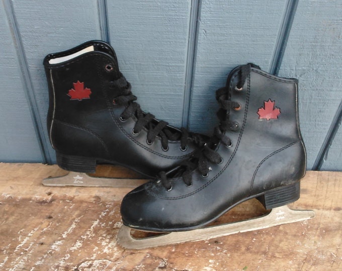 Vintage Ice Skates - Christmas Skates - Canadian Ice Skates