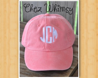 Baseball Cap, Monogrammed Ladies Cap, Women's Baseball Cap, Monogram Cap, Monogrammed Hat, Girls Ball Cap Personalized