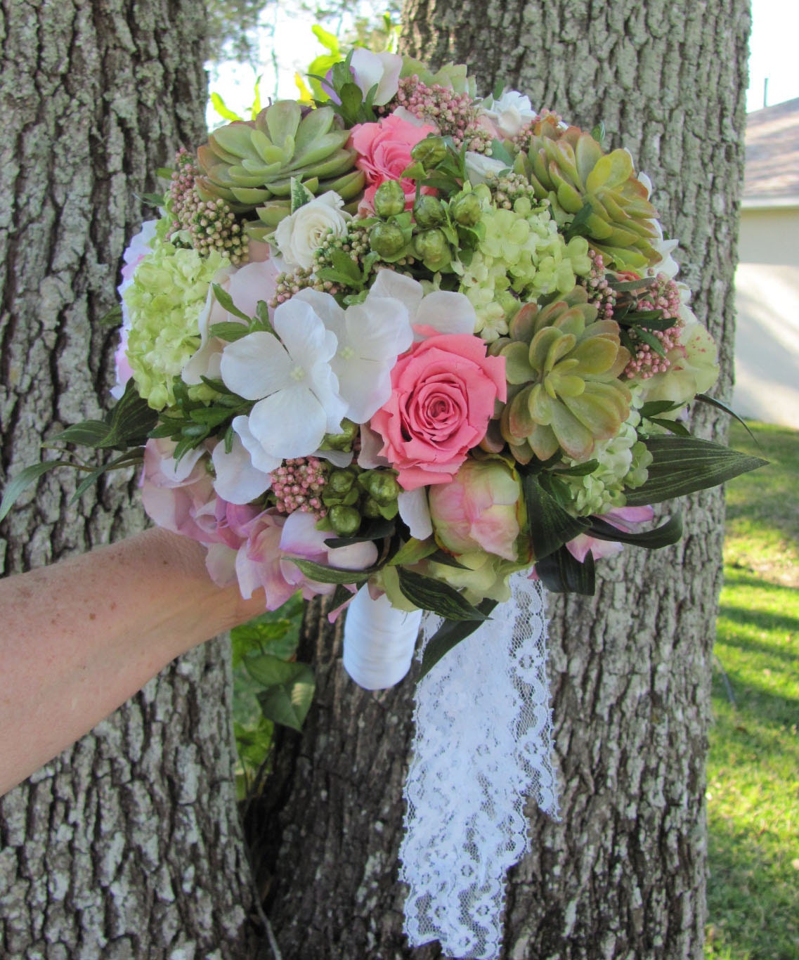 Succulent Bridal Bouquet a Popular Choice for Brides, Silk ...