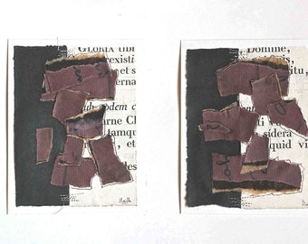 Diptych : "secrets of papers"