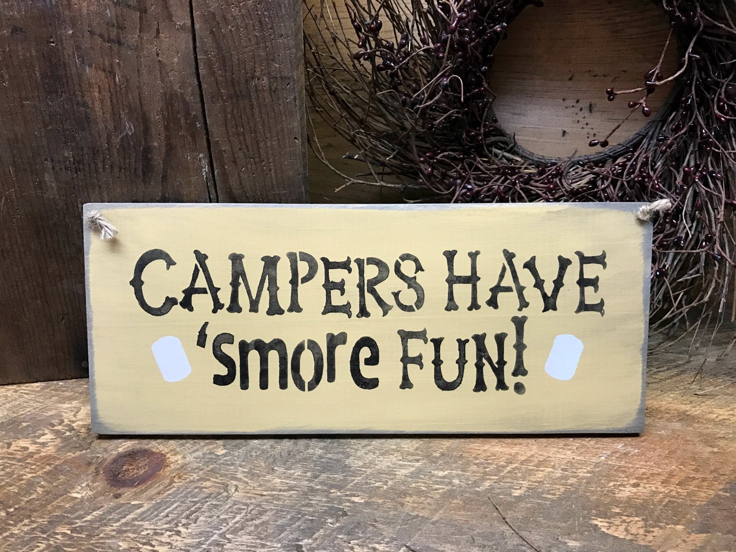 Wooden Camping Sign Campers Have 'Smore Fun RV Camp