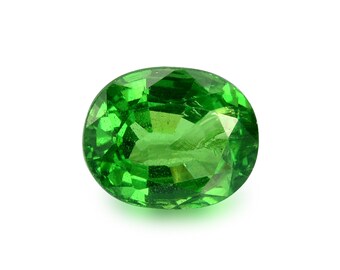 1.13ct Tsavorite Green Garnet Oval Shape Loose Gemstones (Watch Video) Free Shipping SKU 487B005