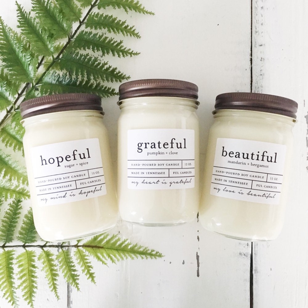 Ecofriendly soy candles and home fragrances by FULcandles on Etsy