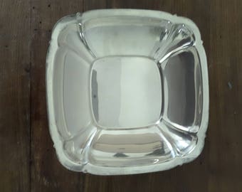 Vintage Reed and Barton Silverplate Square Bowl