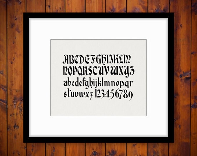 Digital Alphabet Printable Graphic Antique Image Download Jpg Png Eps HQ 300dpi No.767