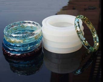 Bangle Silicon Mold - Flexible Resin Mold - Bracelet Gem Mold - DIY Jewelry Epoxy Mold - Rhombic Bracelet Mold - Resin Bangle Mold