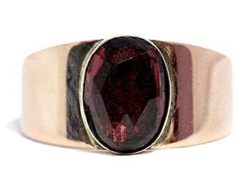 Red Tourmaline Ring Rose Gold Vintage