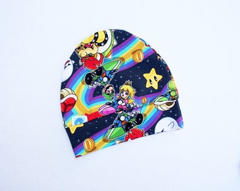 Beanie Hat 12-24 months 2T Mario Brothers Beanie Mario Kart Beanie Hat Toddler Beanie Hat Infant Mario Beanie Hat Baby Mario Brothers Outfit