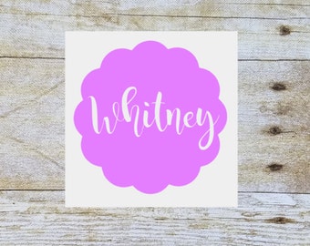 Name decal, vinyl monogram decal, name sticker, monogram sticker, car decal, monogram, vinyl decal, yeti decal, vinyl monogram, name decal,