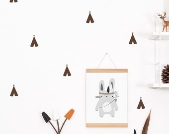 Wall decals / wall stickers 32 tipi black
