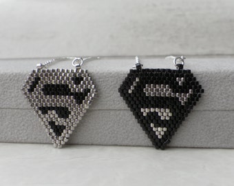Superhero Jewelry, Comics jewelry, Superman Pendant, Silver Superman Necklace, Man Of Steel, Sterling Silver Man Necklace