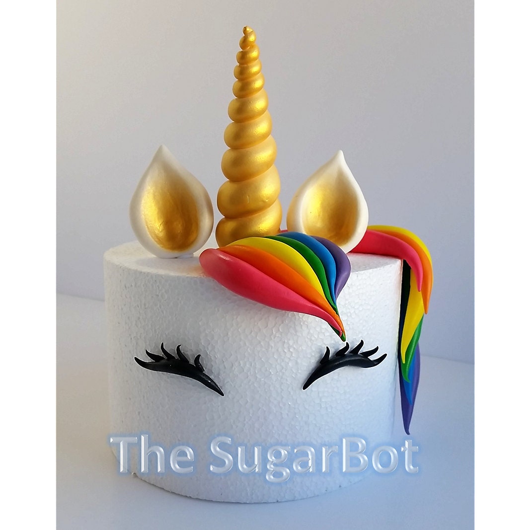 Edible Unicorn Cake Decoration for 6 or 7 Round