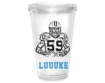 Carolina Panthers Luke Kuechly Image Tumbler
