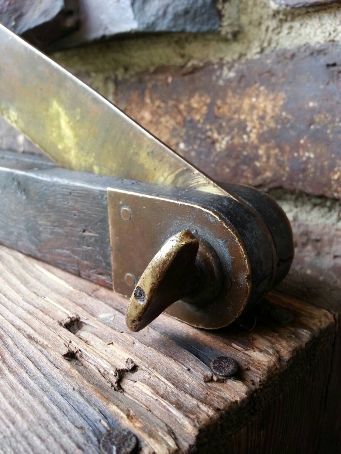 Antique 2ft Brass Carpenters Square Large Vintage