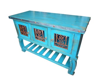 Coronado 48" Rustic Bathroom Vanity Vintage Turquoise