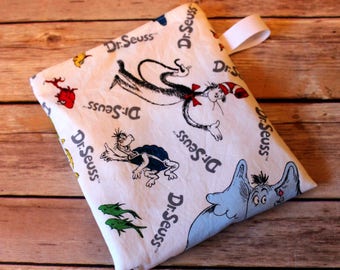 Reusable Snack bag - Dr. Suess - multi use - lunch bag
