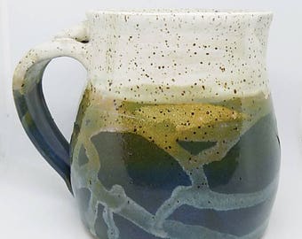 Pottery, ceramic mug, stoneware mug, coffee mug, gift for him, stoneware pottery mug, Mothers Day gift, Blue Mug, mug for coffee, pint mug