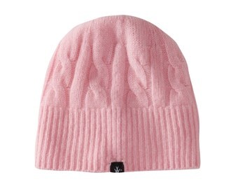 Lambswool cable hat knitted in Scotland