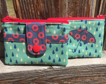 Phish Petrichor Raindrops Fishman Donut Tour Wallet Coin Purse Zip Pouch