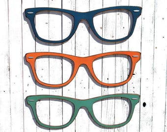 Optical Shop Decor Optometrist Office Big Wayfarer Sunglasses Large Wayfarer Eyeglasses Large Eyeglasses Eye Doctor Wall Decor Optical Shop