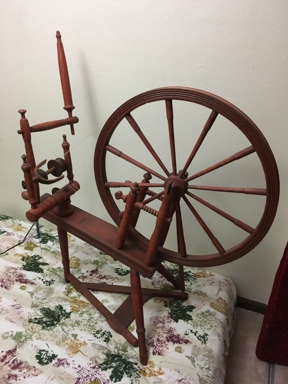 Items similar to Antique Spinning Wheel Really Works! on Etsy