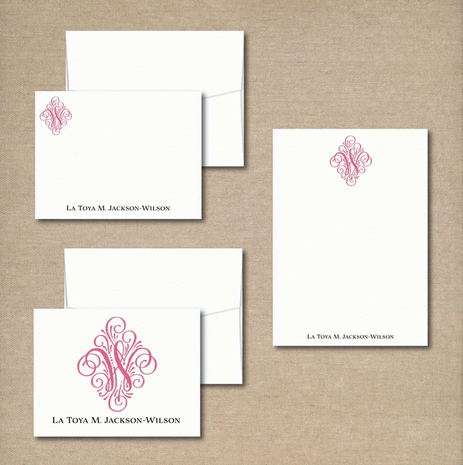 Complete Personalized Stationery Set Personalized Stationary