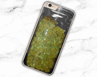 Weed Jar iPhone Case Realistic Cannabis iPhone 6 Case Dope iPhone 7 Cover Weed Samsung Galaxy S6 Case Cannabis S7 Case Weed iPhone 5 se case