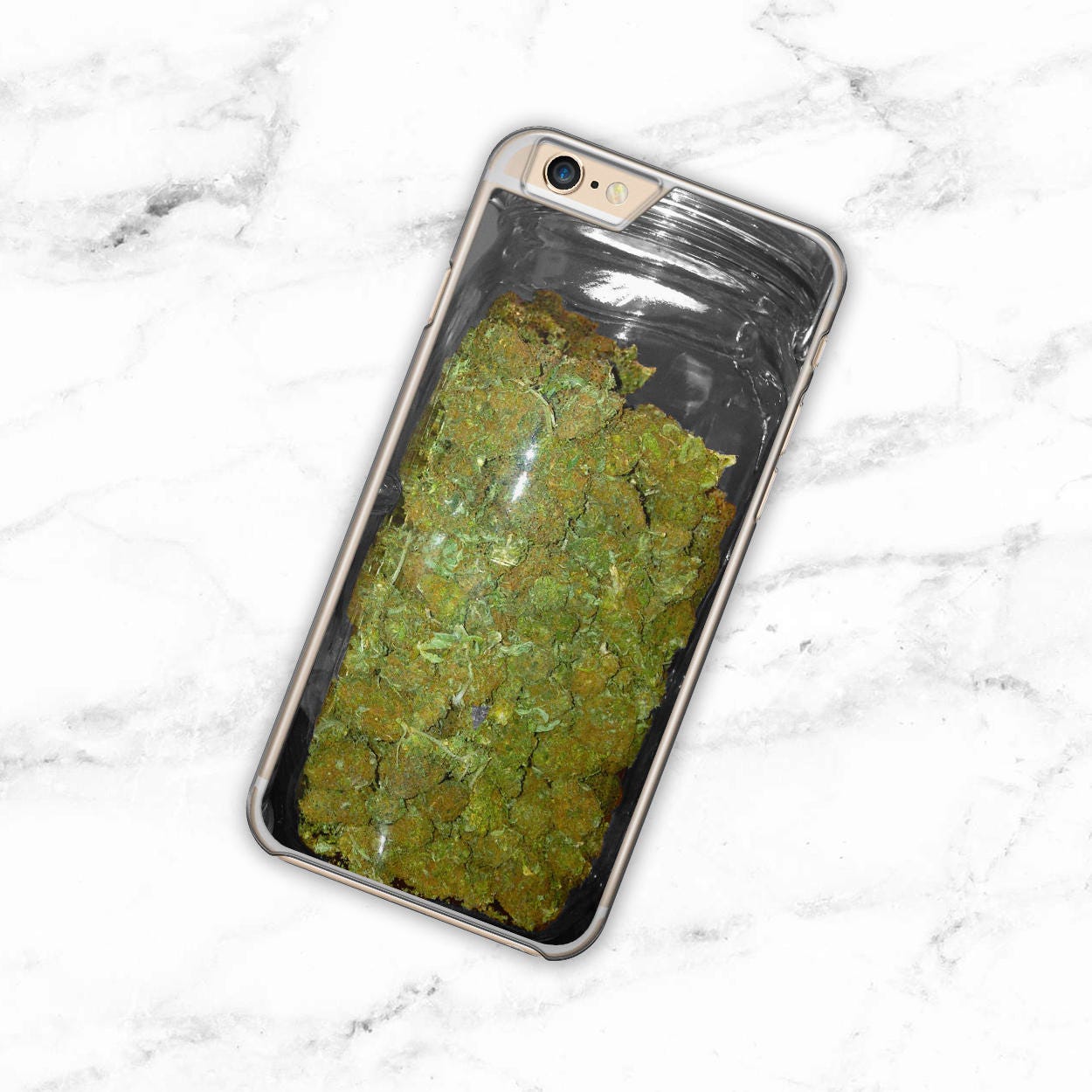 Weed Jar iPhone Case Realistic Cannabis iPhone 6 Case Dope