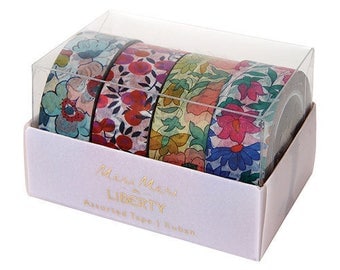 Liberty of London Floral Washi Tape -Set of 4 / Floral tape / Floral Party Decor / Washi Tape / Adhesive Tape / Meri Meri Liberty -Liberty