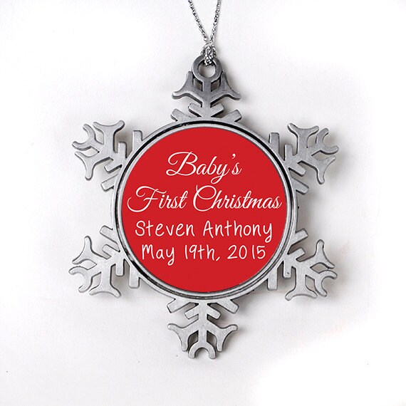 Baby's 1st Christmas Ornament Personalized Baby's
