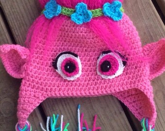 Poppy troll hat poppy troll inspired hat