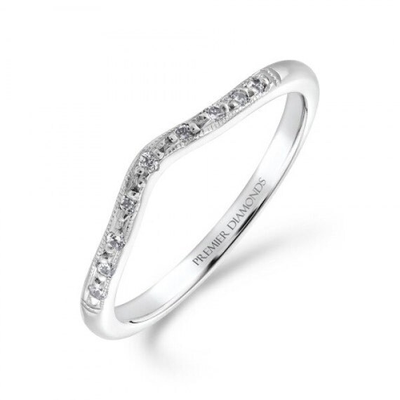 Skinny Diamond Wishbone Engagement Ring by ArahJames on Etsy