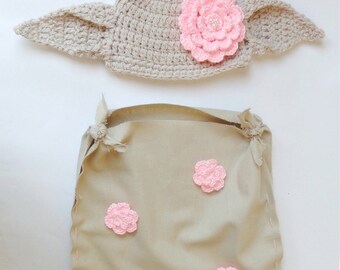 Dobby Costume - The House Elf Hat And Costume From Harry Potter For Girl- Newborn Halloween / Cosplay Wig/