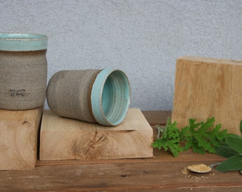 Set of two coffee mugs, ceramic coffee mug set, turquoise mugs, blue mug, coffee mugs, blue coffee mug set, ceramic tea mug, ceramic tea cup