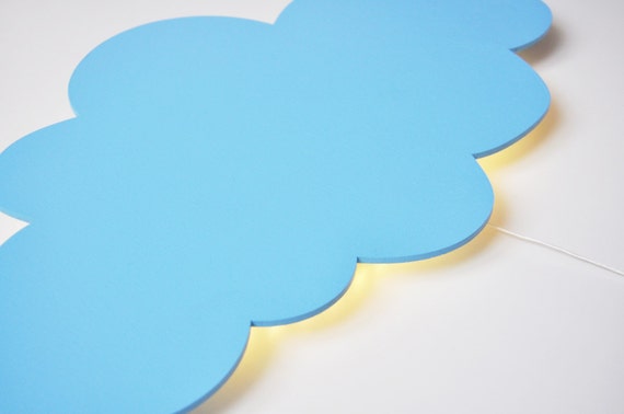 Nuage nuit lumière lampe de chambre bébé et enfant par iwoodlove Chambre de Nature bébé décor