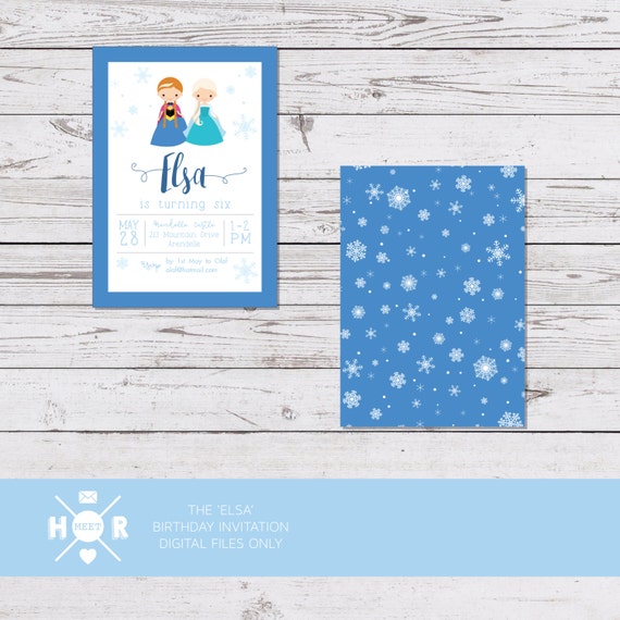Printable - The 'Elsa' Disney Frozen Princess Birthday Party Invitation Il_570xn