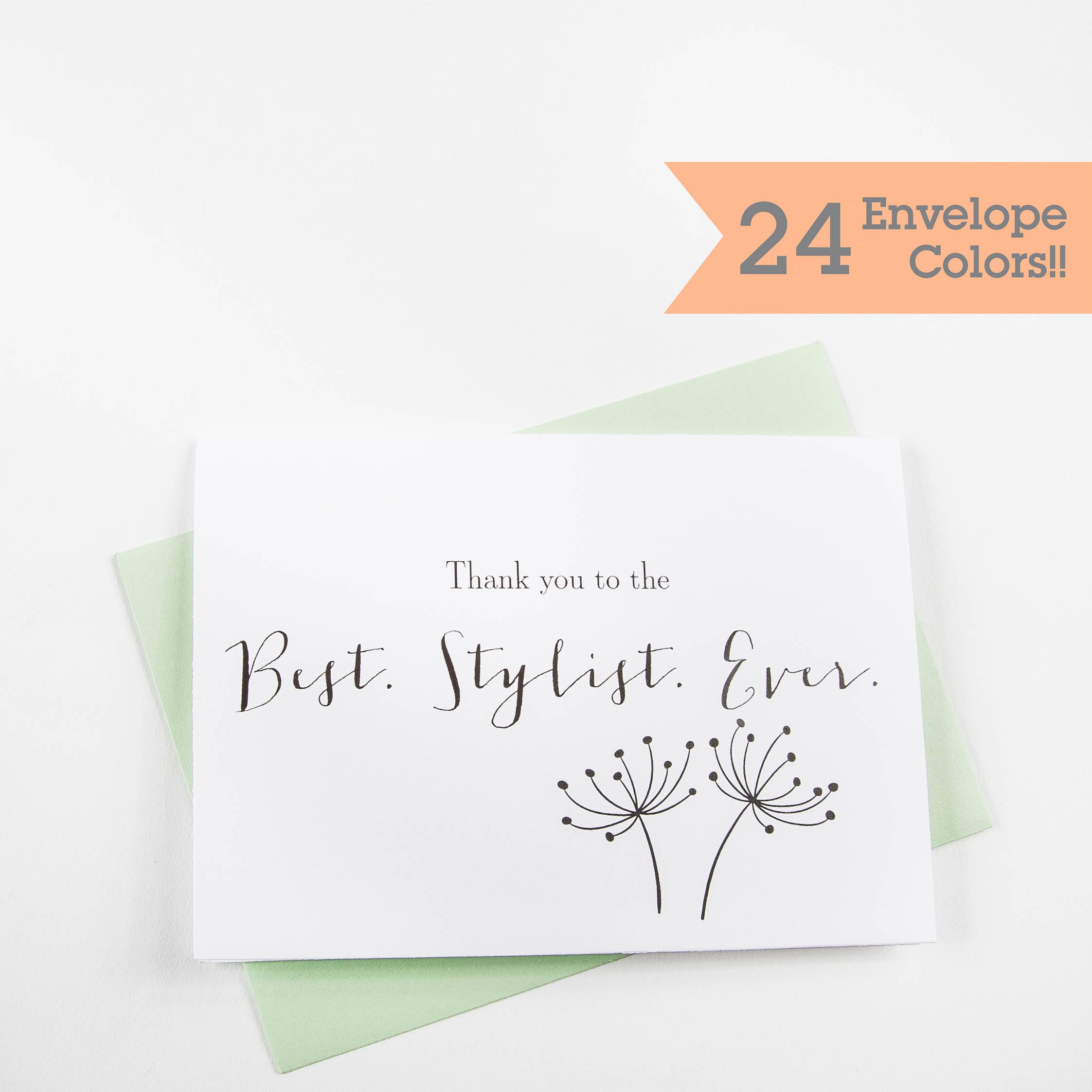 Thank you Card for Hair Stylist Wedding Day Thank you Cards